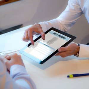 Patient in Idaho Falls checking dental insurance
